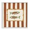 Stupell Industries Gone Fishing on Stripes Framed Giclee, design by Veronica Lara